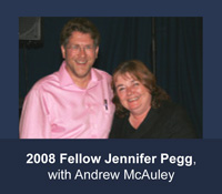 2008 AM Fellow Jennifer Pegg with Andrew McAuley