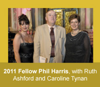2011 Fellow Phil Harris with Ruth Ashford and Caroline Tynan