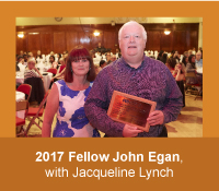 2017 Fellow John Egan with Jacqueline Lynch