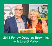 2018 Fellow Douglas Brownlie with Lisa O'Malley